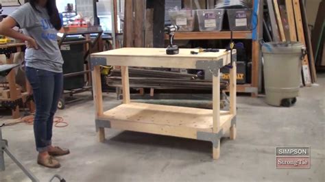 building workbench with or without metal brackets|how to build a workbench.